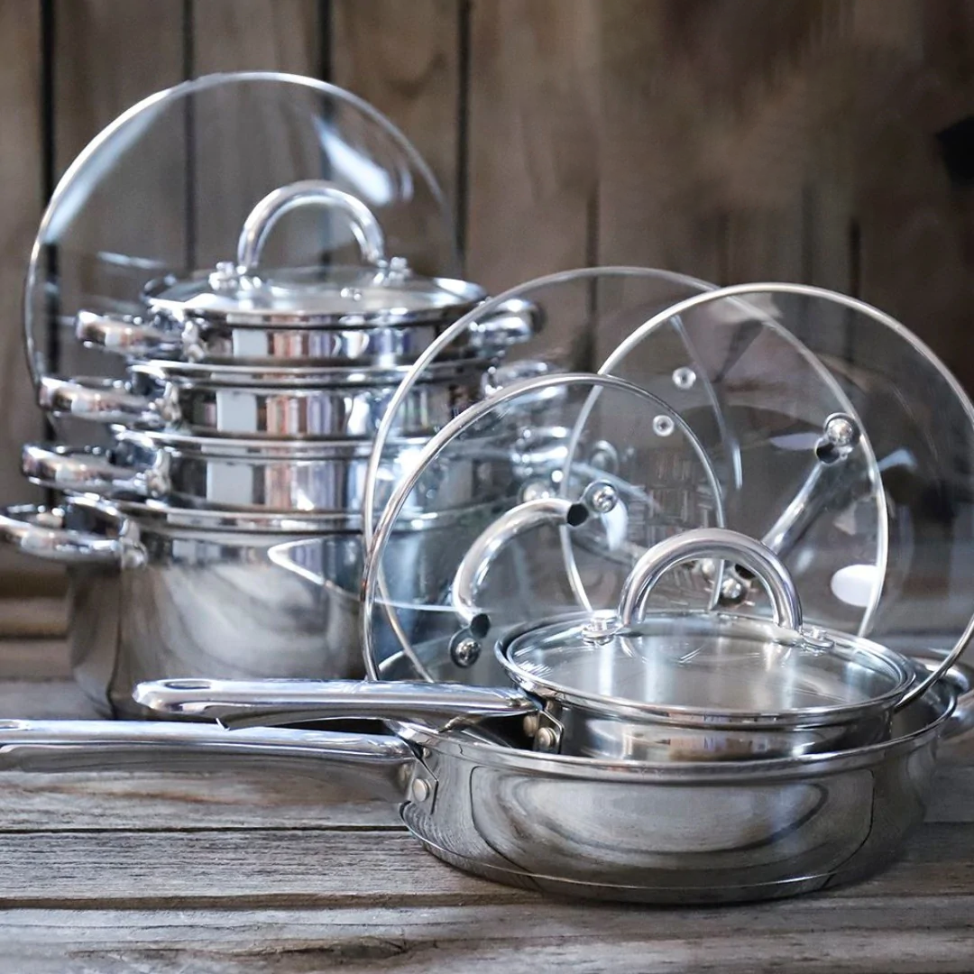 Vrhunski INOX 18/10 Zurrichberg set lonaca 12-dijelni