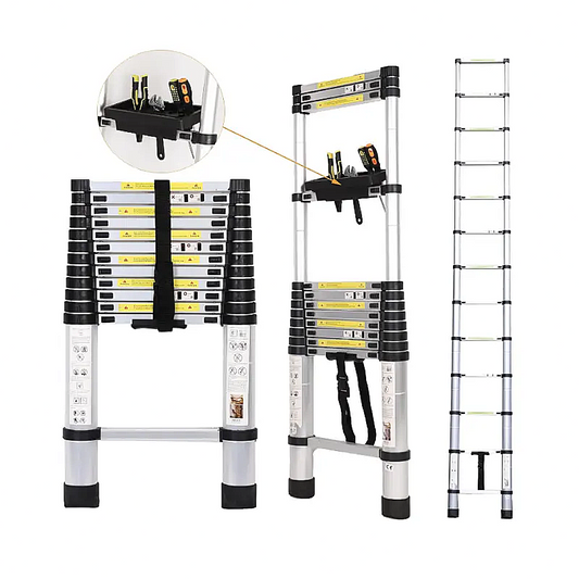 Sklopive teleskopske aluminijske ljestve - 3,8m