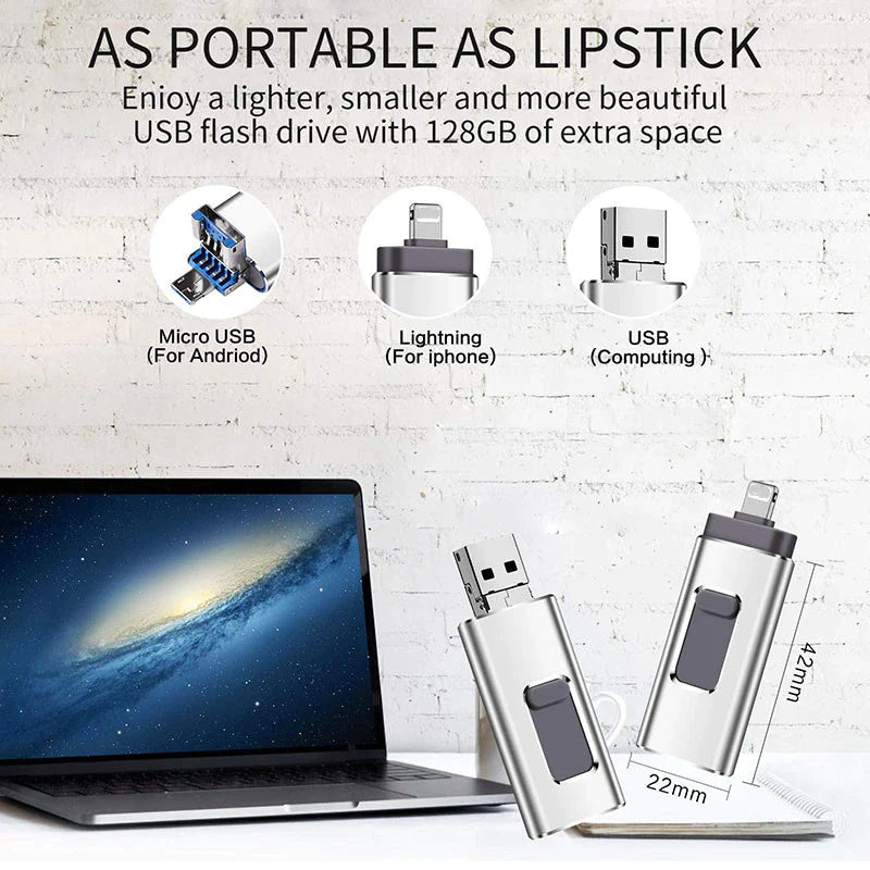 USB MEMORIJA ZA SVE MOBITELE 128 GB
