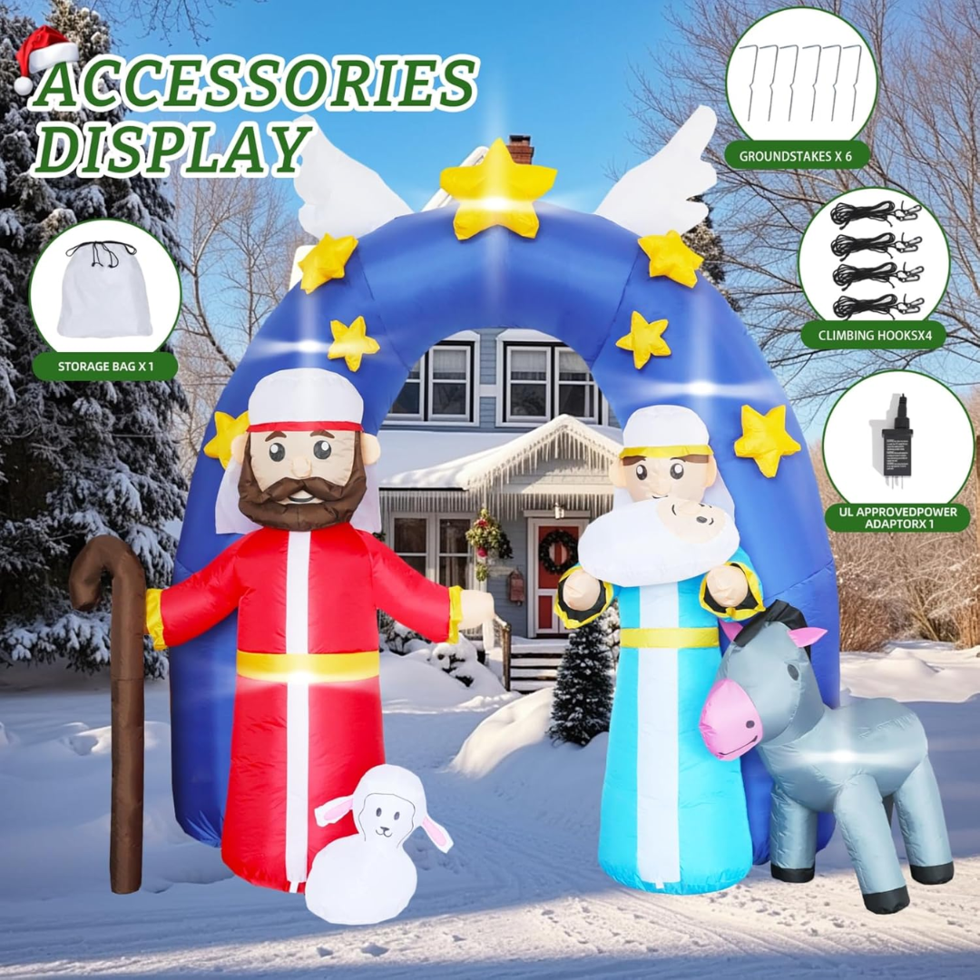 Božični napuhanac - Jaslice 2,4m