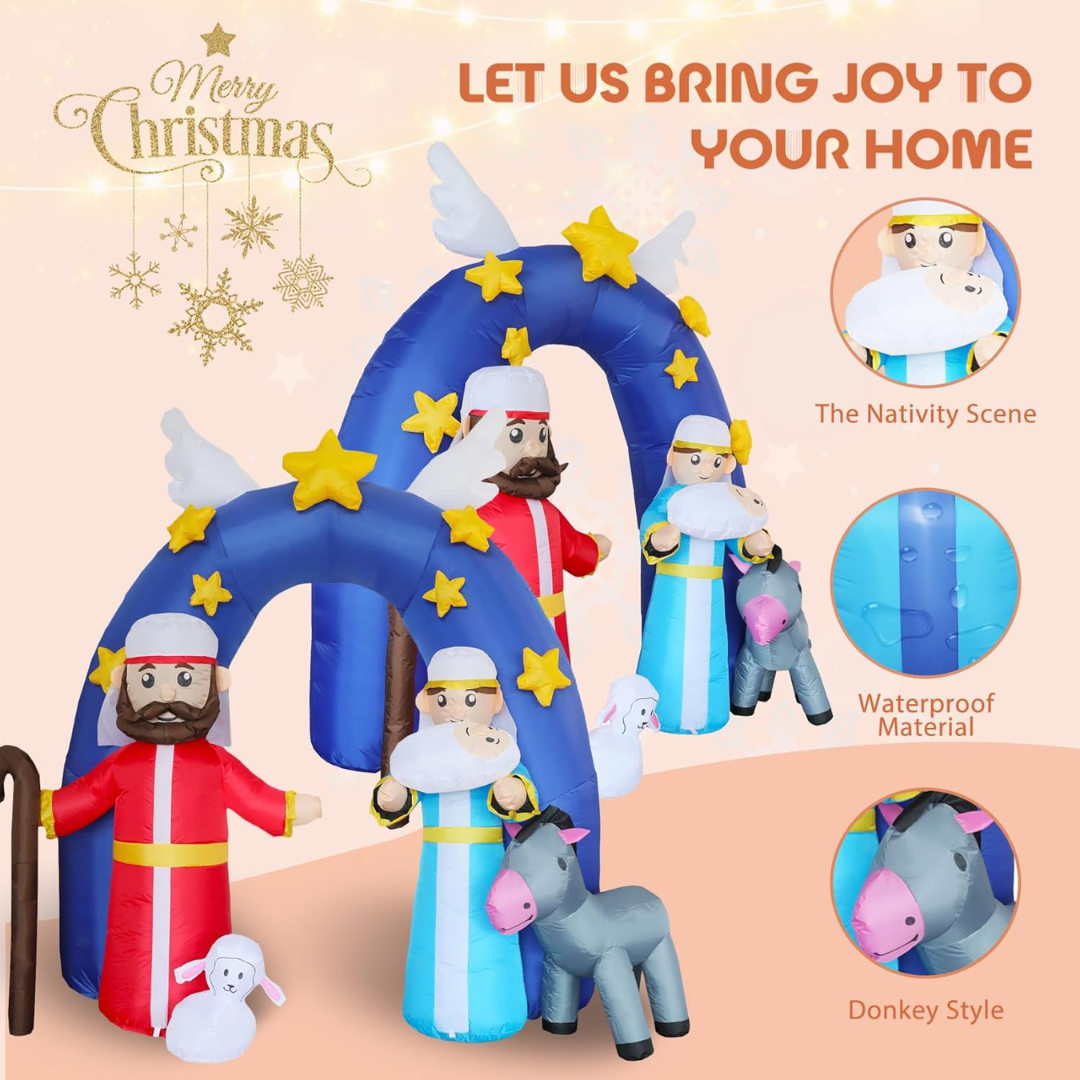 Božični napuhanac - Jaslice 2,4m