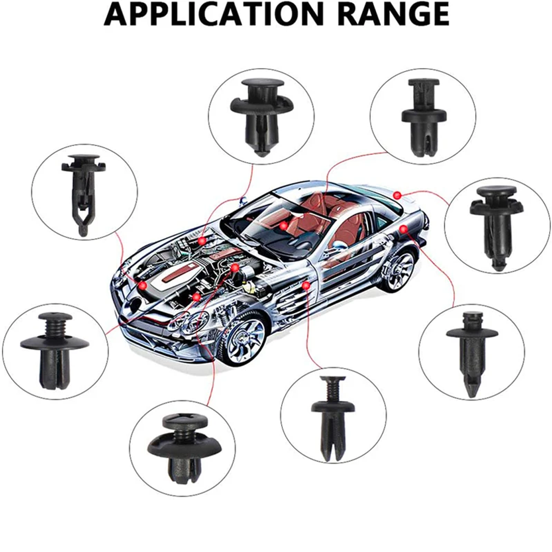 Kompleti montažnih plastičnih tipla i kopči