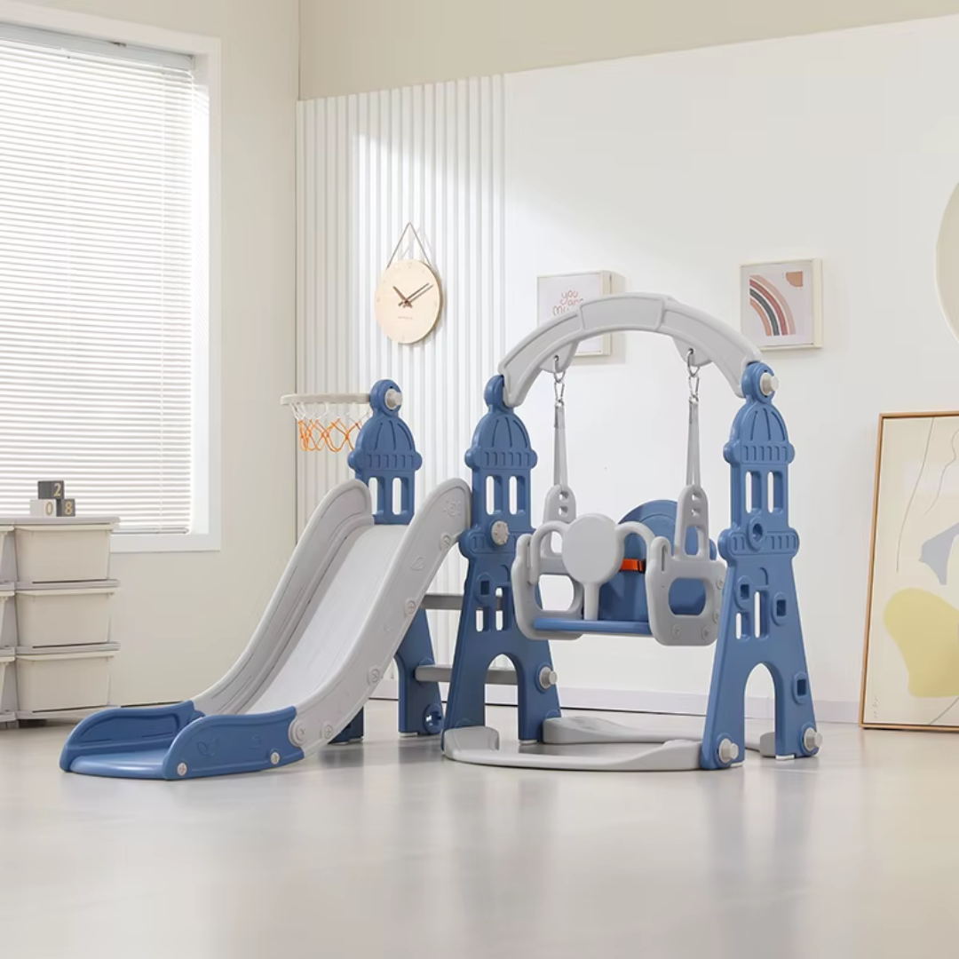 Dječje igralište s toboganom i ljuljačkom