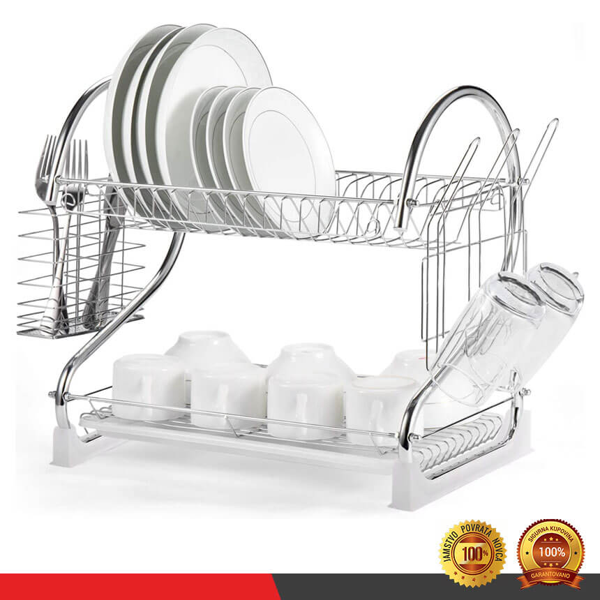 Kromirano cjedilo za posuđe